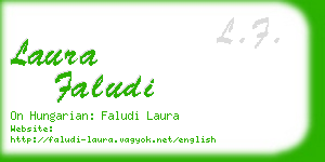 laura faludi business card